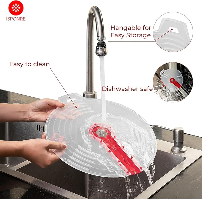 12 Inches Silicone Hand Mixer Splatter Guard, Compatible - Image 6