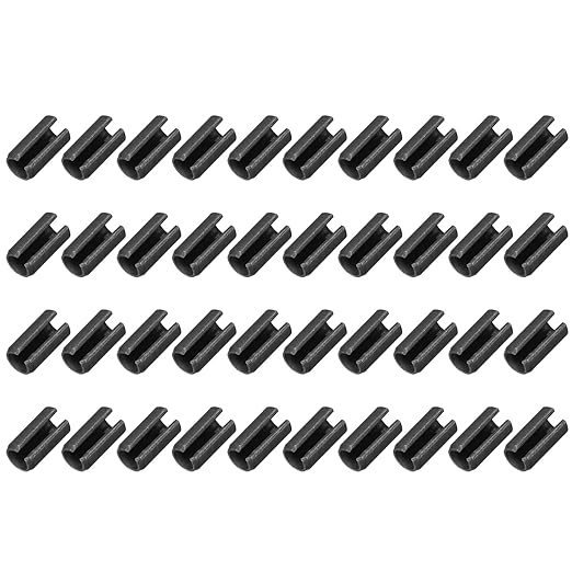 MECCANIXITY 60Pcs Slotted Split Roll Pins 6/25 Inch Dia. 12/25 Inch Length 65Mn by MECCANIXITY