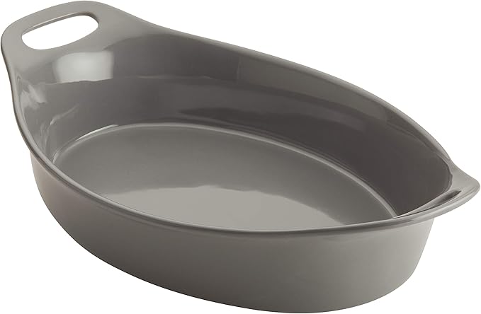 Rachael Ray Solid Glaze Ceramics Bakeware / Baking Pan, Oval by RachaelRayKitchenware