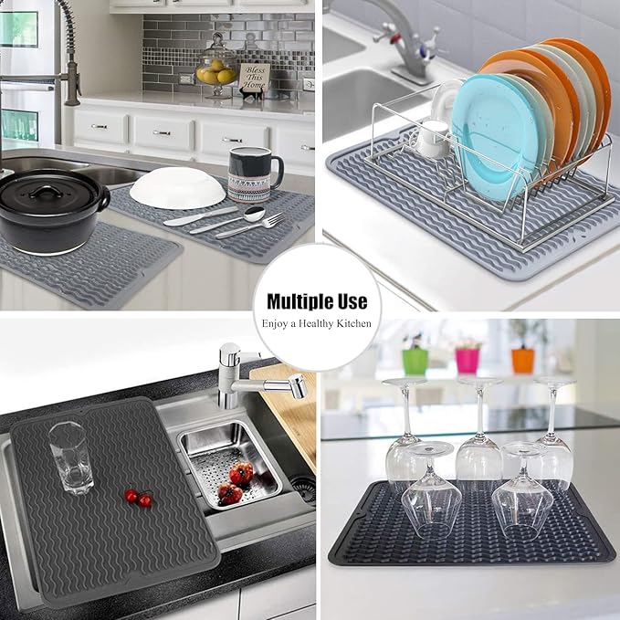 Silicone Dish Drying Mat for Multiple Usage, Easy clean, Eco-friendly, - Image 6