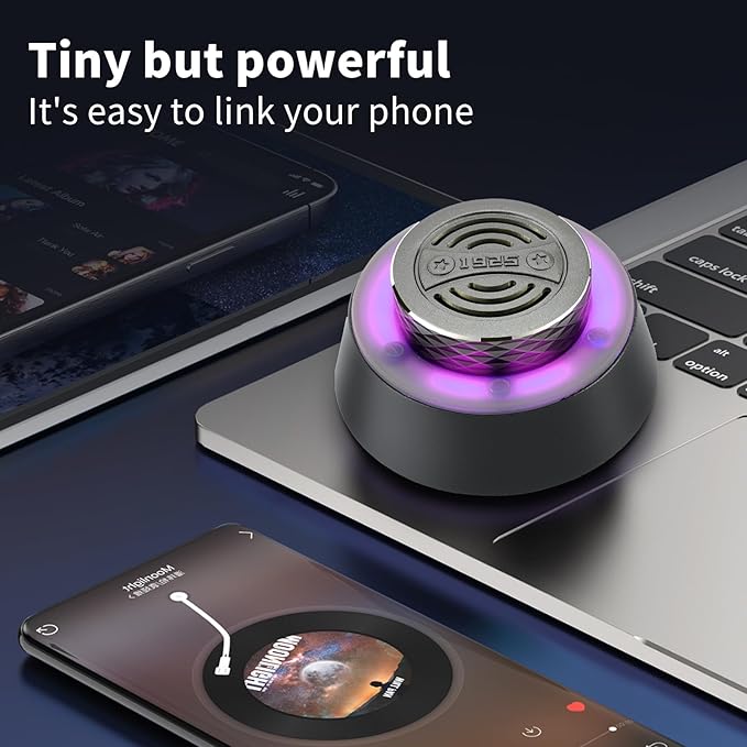 %EF%BC%B7elcometoOKJEW Okjew Bluetooth Shower Speaker, IP67 Waterproof Wireless Speaker with Colorful LED Lights, True Wireless 3D Stereo Sound, Portable Outdoor Speakers for Beach, Pool, Kayak, Travel, and Home Use (Blue)