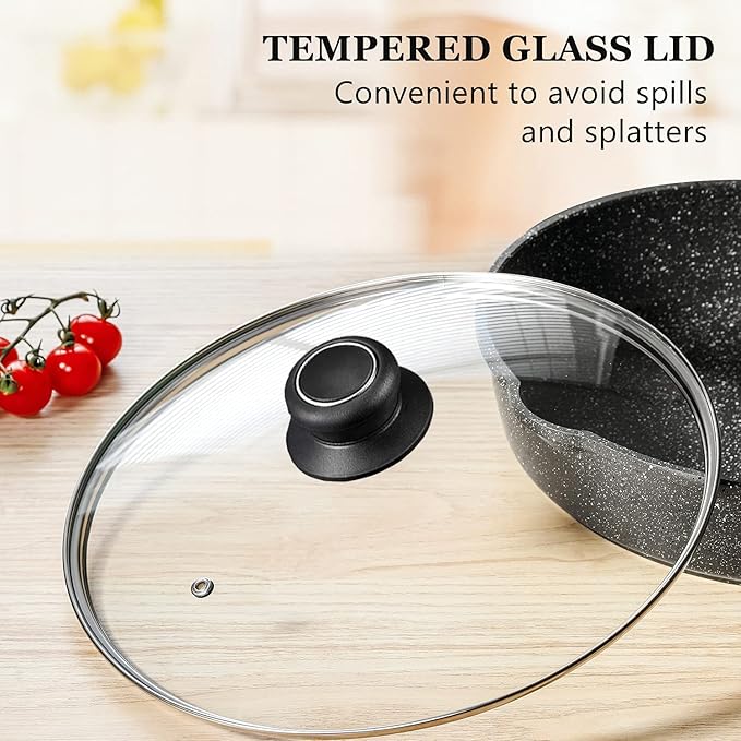 8 Inch Glass Lid for Frying Pan Lid, Fry Pan Lid, Skillet Lid, Pan Lid - Image 7