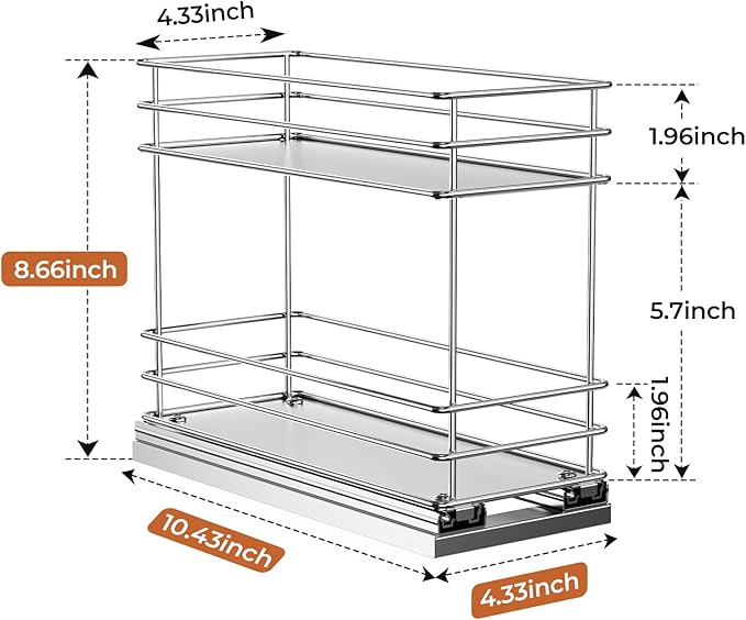 Mystozer Pull Out Spice Rack Organizer - Image 3