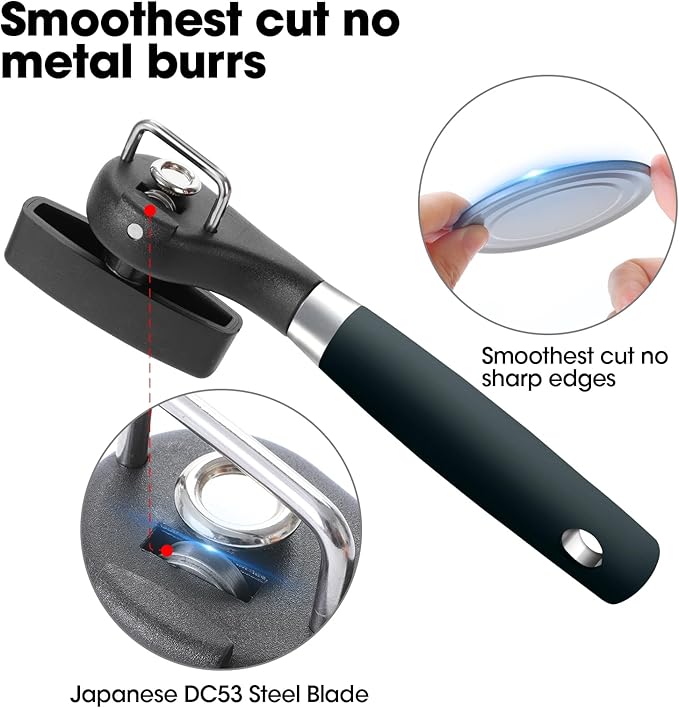 Beneno Can Opener, Manual Side Safe Cut Can Opener Smooth Edge - Image 3