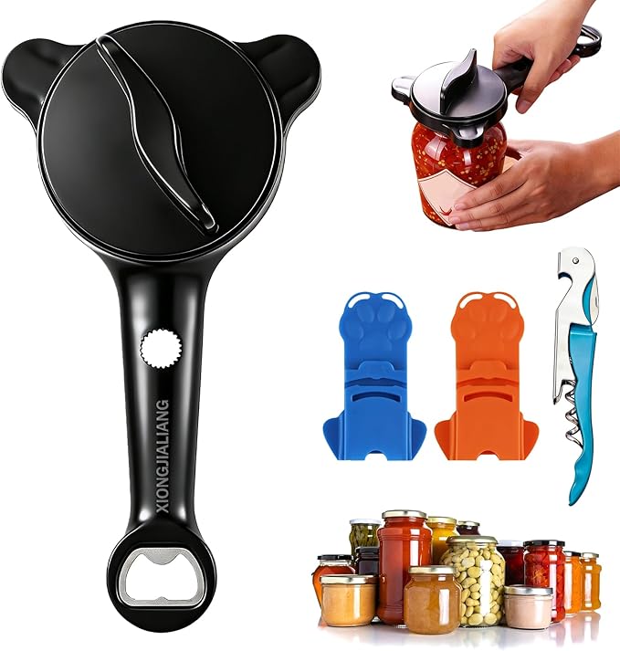 Adjustable Jar Opener for Weak Hands, 4-in-1 Multi-Function Manual Bottle by XIONGJIALIANG