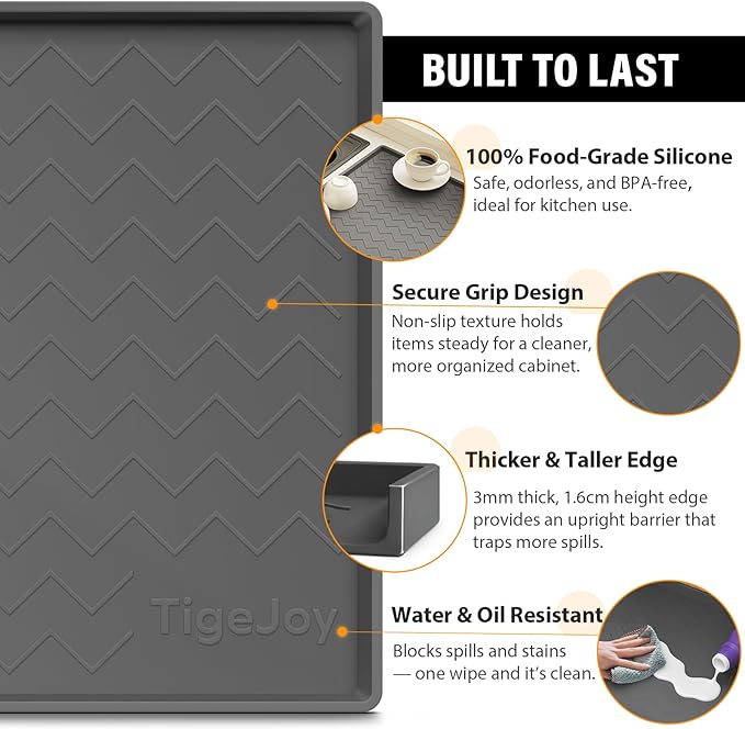 TigeJoy 28" x 19" Under Sink Mats - Image 3