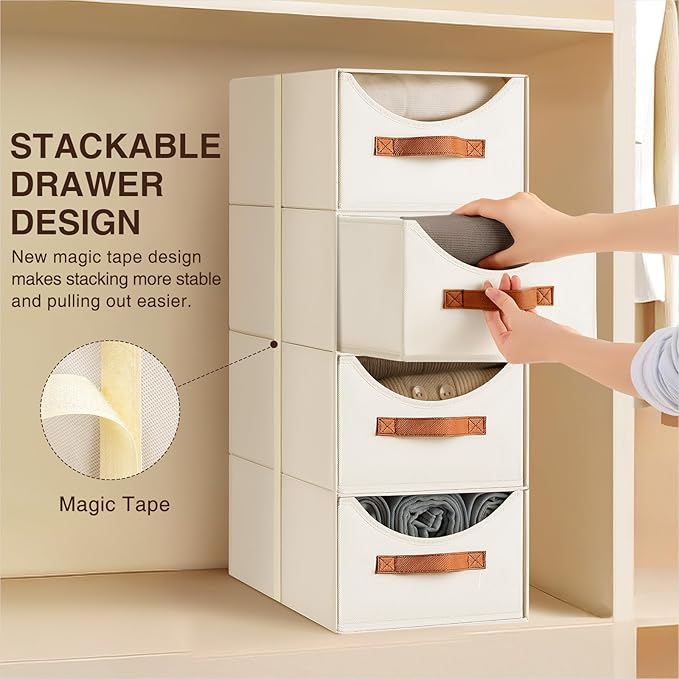 Homsorout Stackable Storage Drawers - Image 4