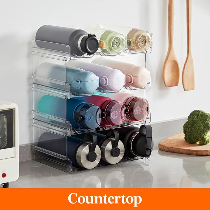 Lifewit 4 Tier Stackable Water Bottle Organizer - Image 9