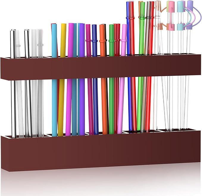 9.5” Large Acrylic Straw Holder by Rycid