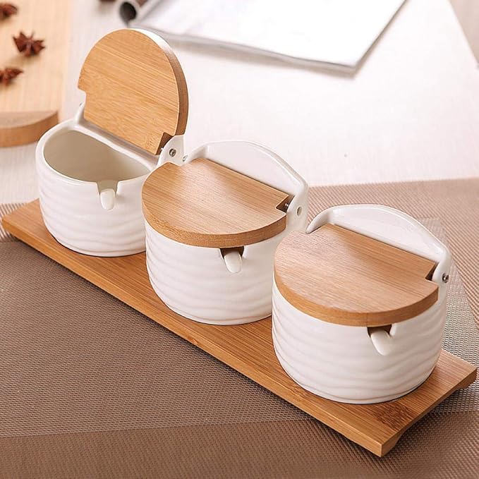 Ceramics Storage Jar Porcelain Condiment Jar Spice Container - Image 2