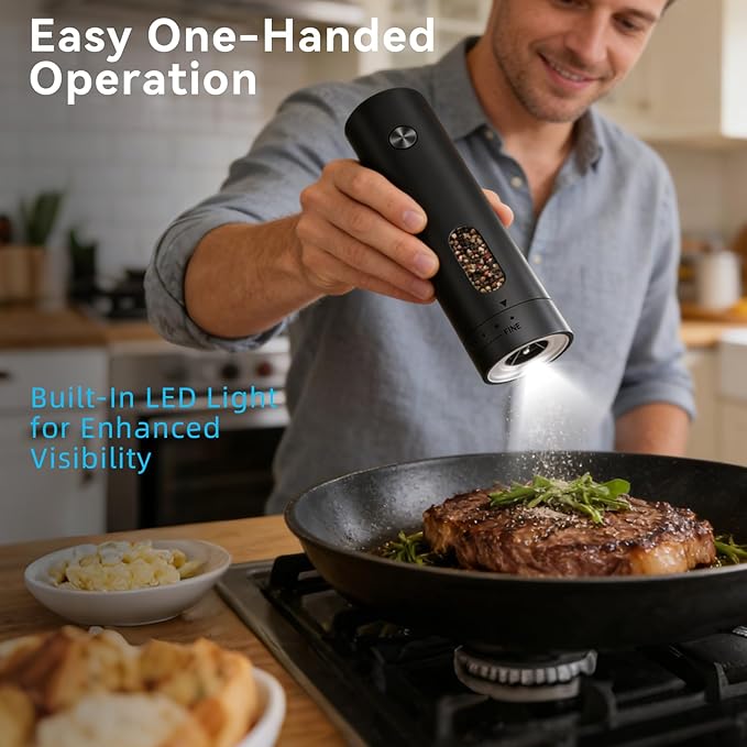 Electric Salt and Pepper Grinder Set - Image 8