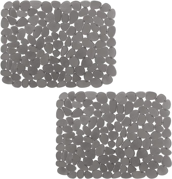 Bligli Pebble Sink Mat for Stainless Steel/Ceramic Sinks, 2 Pack PVC Sink by BliGli