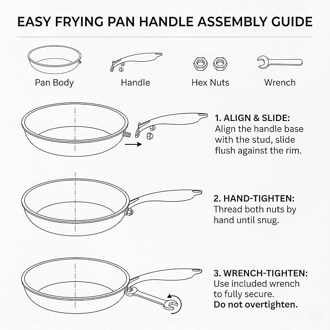 10 Inch Tri-Ply Stainless Steel Hybrid Frying Pan - Image 8