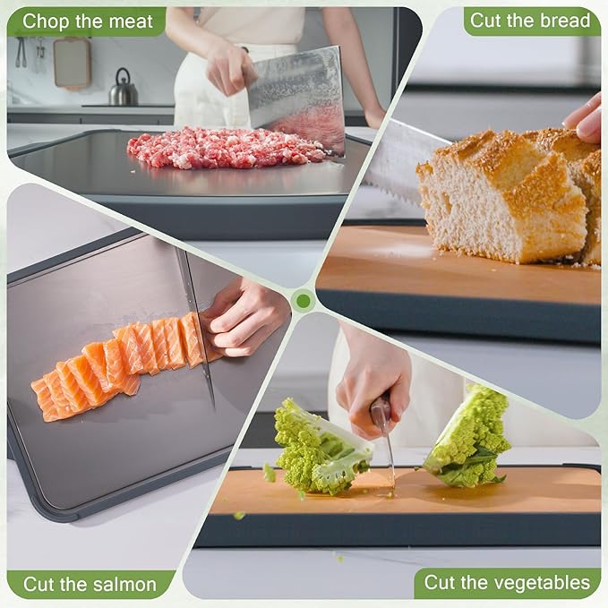 GUANCI Pure Titanium Cutting Board, Double Sided Cutting Board - Image 10