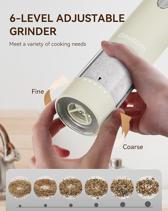 Electric Salt and Pepper Grinder Set - Image 3