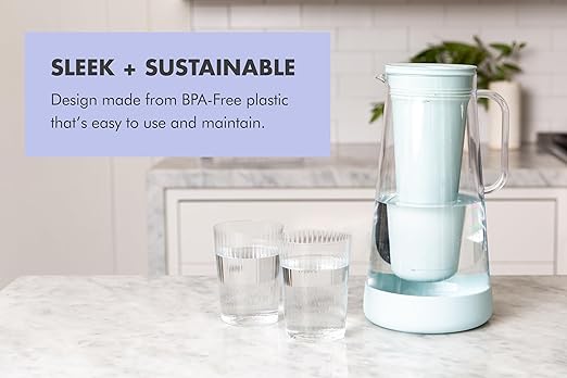 LifeStraw Home – Water Filter Pitcher, Midnight Blue, BPA Free Designed - Image 6