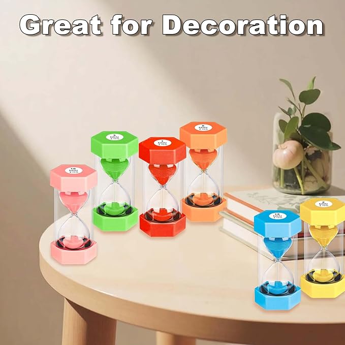 10 Minute Hourglass Sand Timer, Unbreakable Hourglass Sand Clock 10 Min - Image 9