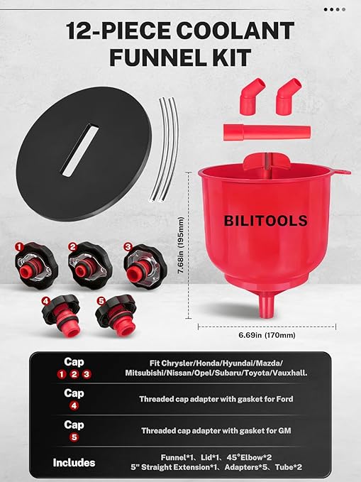 BILITOOLS No-Spill Coolant Funnel Kit - Image 2