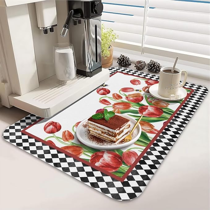 Dish Drying Mat for Kitchen Counter 2 Pack - Image 3