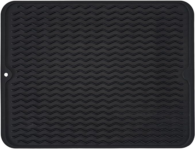 Large 24" x 18" Silicone Dish Drying Mat by MODENGKONGJIAN