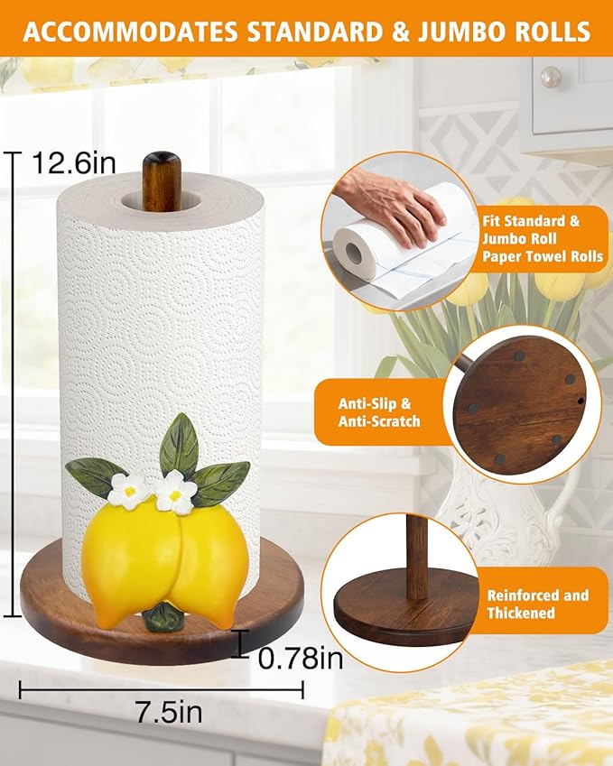 Lemon Paper Towel Holder, Gifts - Image 5