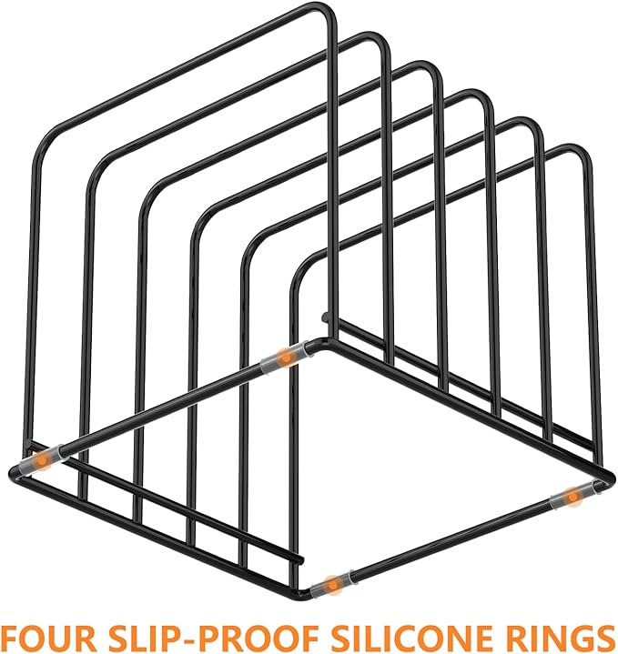 KORRTFID Kitchen Cabinet Organizer, Steel Cookware Holder, Divided Holder - Image 7