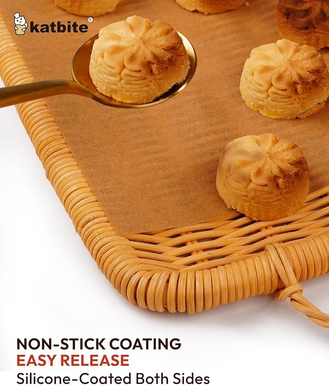 Katbite Air Fryer Disposable Paper Liners 100 Pcs, 9x11 Inch, Oil Resistant & - Image 6