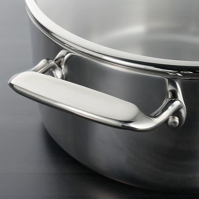 Tramontina Tri-Ply Clad Stainless Steel 6-Quart Saute Pan - Image 6