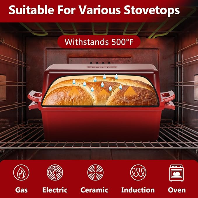 Wildone Enameled Cast Iron Bread Loaf Pan - Image 4
