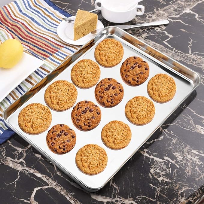 Wildone Baking Sheet & Rack Set, Stainless Steel Cookie Pan - Image 8