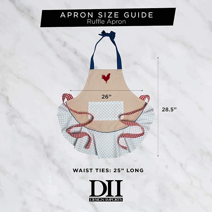 DII Women's Spring & Summer Apron Collection Adjustable, Two Large Pockets & - Image 5