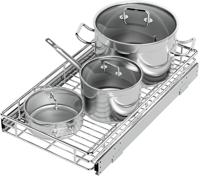 ZOINLIY Pull Out Cabinet Organizer, Versatile Slide Out Kitchen Organizers and by ZOINLIY