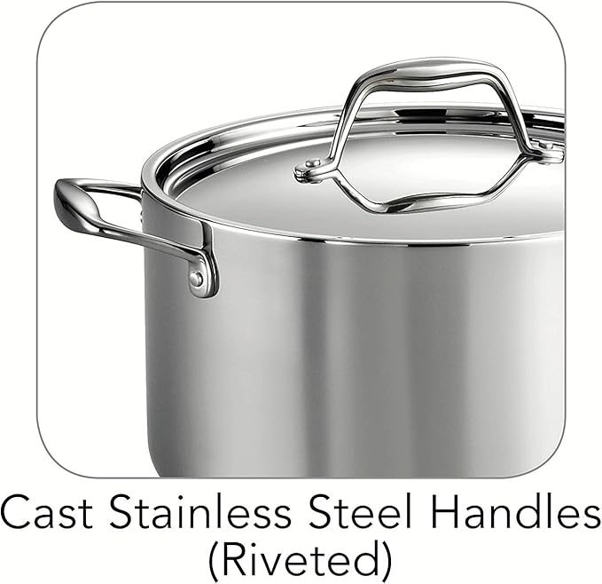 Tramontina Signature Tri-Ply Clad Stainless Steel 6-Quart Sauce Pot - Image 4