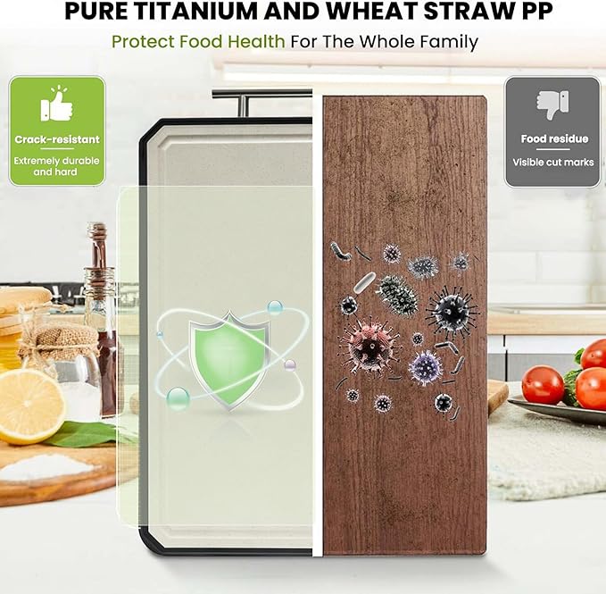 Titanium Cutting Board for Kitchen, Double Sided Titanium Cutting Board - Image 6