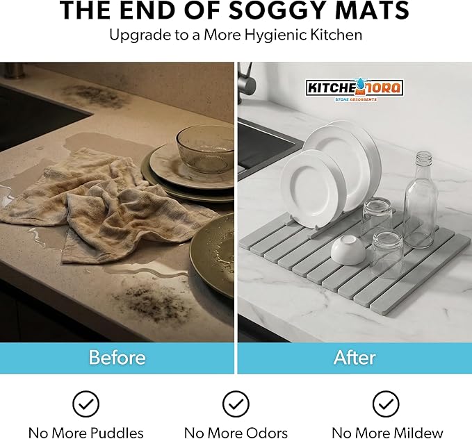 Stone Drying Mat for Kitchen Counter - Image 4