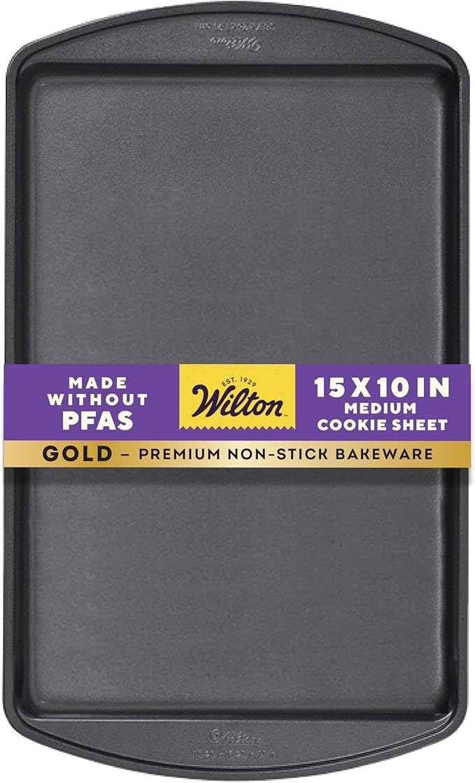 Wilton Gold Premium Non-Stick Warp-Resistant Bakeware, Made without PFAs by Wilton