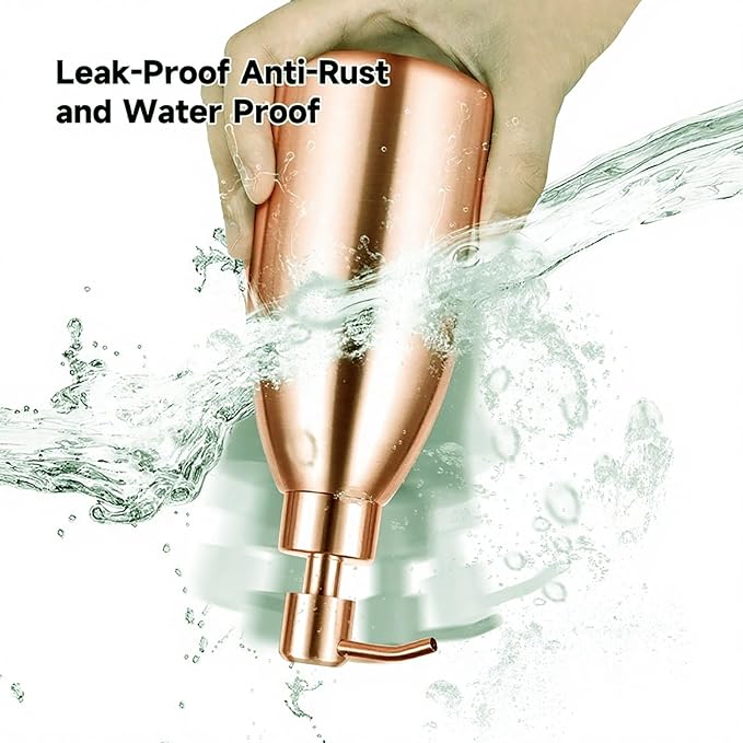 304 Stainless Steel Soap Dispenser 16oz Rust-Proof Liquid Soap Pump Bottle - Image 4