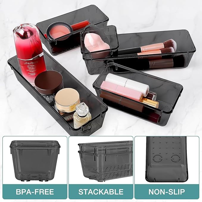 StorMiracle 25 PCS Drawer Organizer Set, 4 Varied Size Bathroom and kitchen - Image 3
