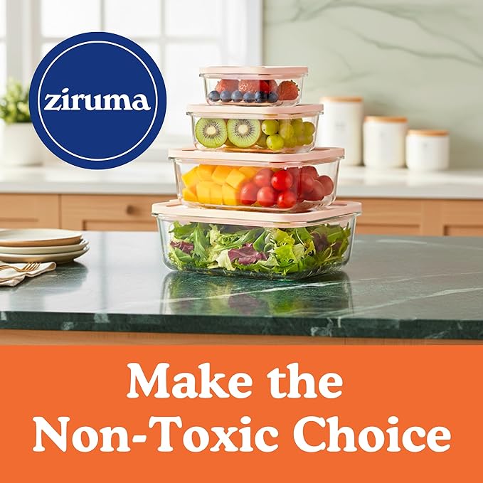 Ziruma Non-Toxic 2.6 Cup Glass Food Storage Containers - Image 9