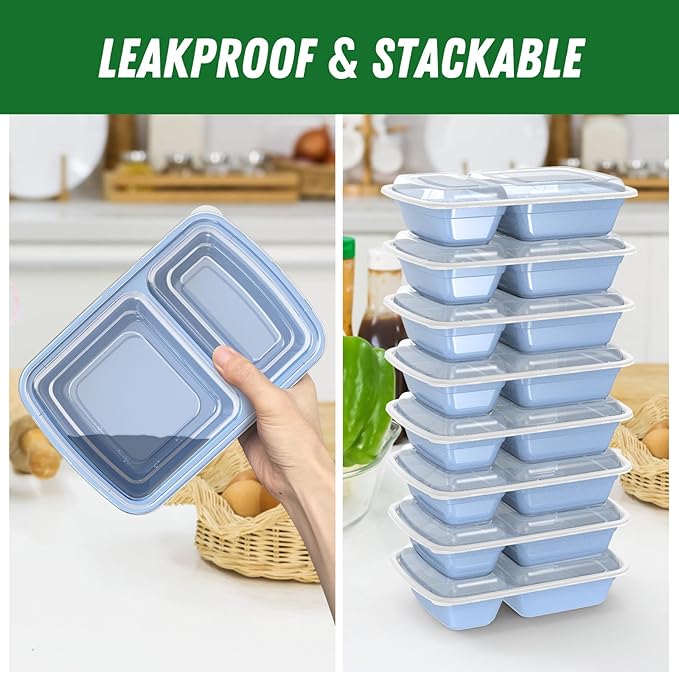 Dealusy 50 Pack 28 oz Meal Prep Containers Reusable - Image 4