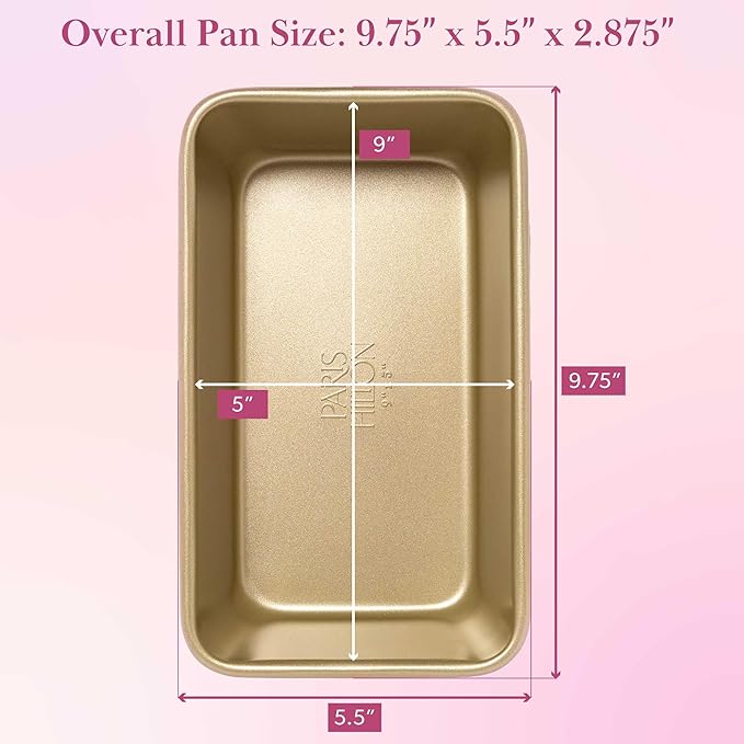 Paris Hilton Nonstick Carbon Steel Bakeware Collection, 9-Inch x 5-Inch Loaf Pan - Image 5