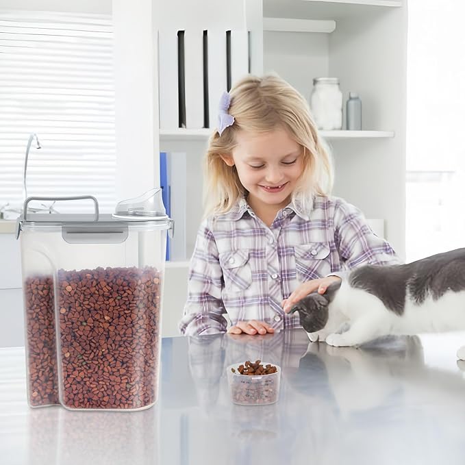 LEAWALK 5Lbs Airtight Cat Dog Food Storage Container - Image 8