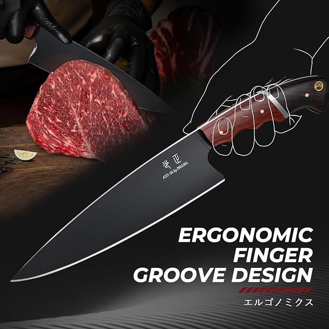 DRGSKL Kitchen Knife Set with Bag - Image 4