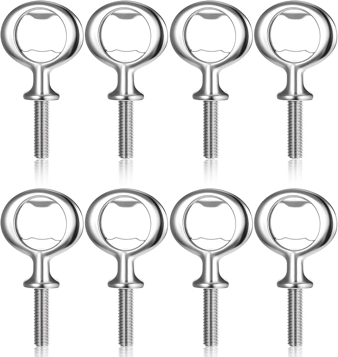 Metal Bottle Opener Kit 8 Pcs Stainless Blank Bottle Openers Inserts Hardware - Image 2