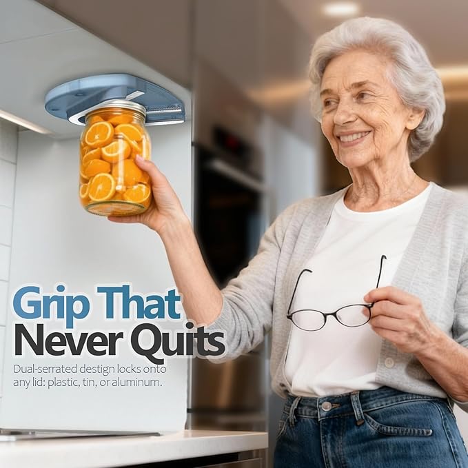 Mount-on Cabinet Jar Opener for Weak Hands, Seniors - Image 4