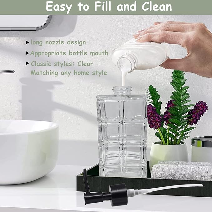 Clear Glass Soap Dispenser - Image 3