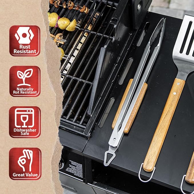 BBQ-AID Pro BBQ Tongs for Grill - Image 6