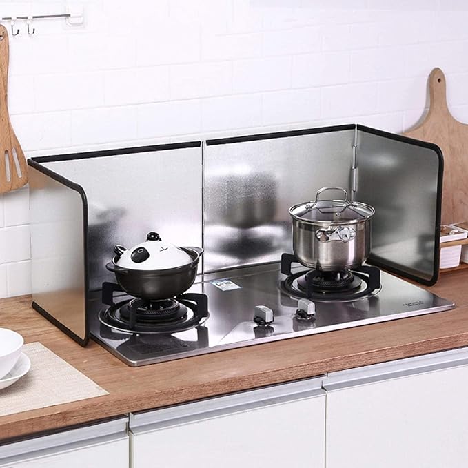 4 Sided Splatter Guard for Frying Stove Top Stainless Steel Splatter Screens - Image 6