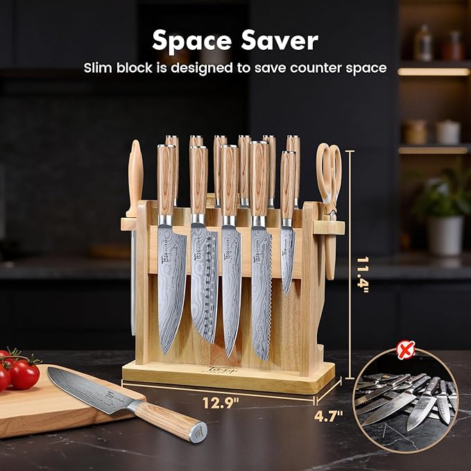 SYOKAMI 2026 Upgrade Knife Set 14 Japanese Style Kitchen Knife Set - Image 3
