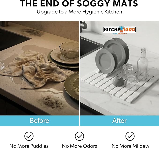 Stone Drying Mat for Kitchen Counter - Image 4